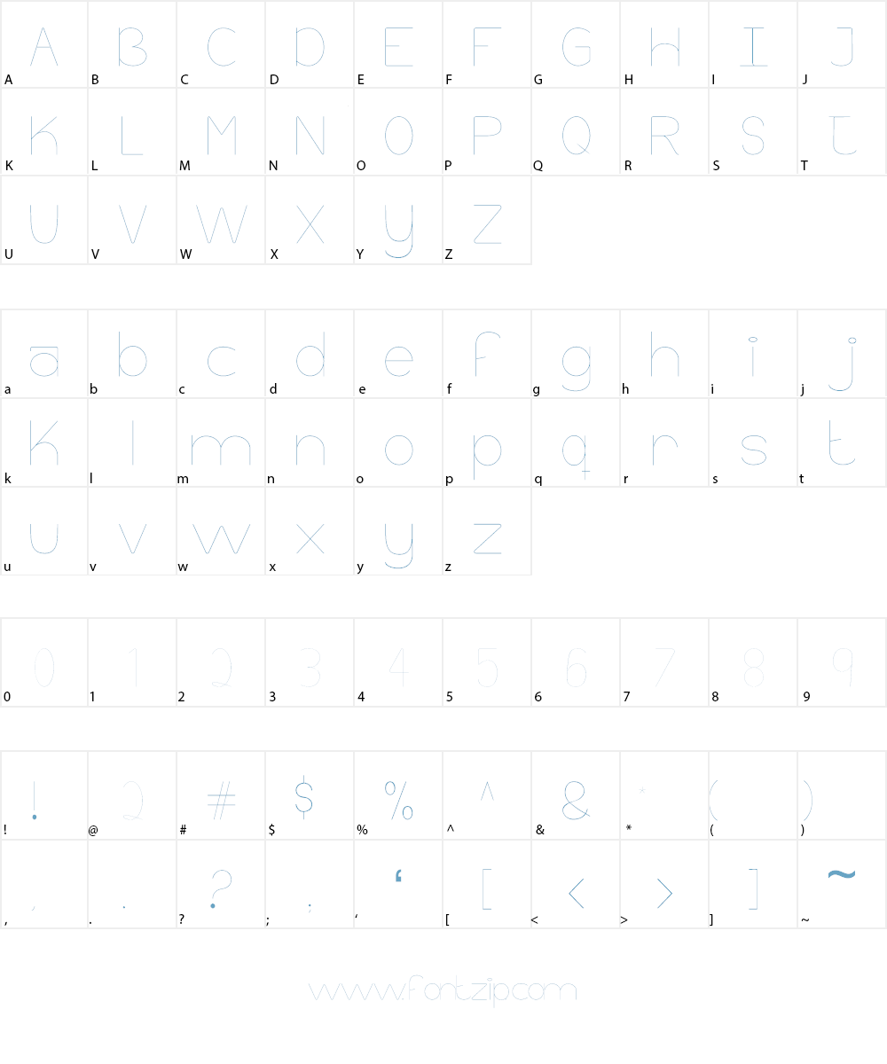 Abu.10 Font Character